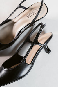 Bell of the Ball Slingback Pointed Toe Kitten Heel