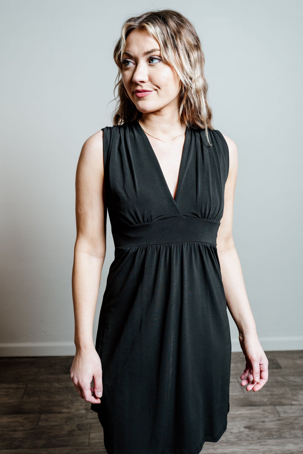 V-Neck Sleeveless Dress For Elyse V-Neck Sleeveless Dress For Elyse