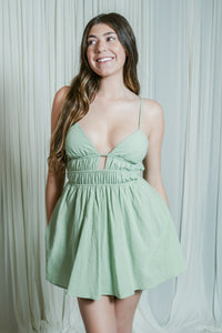 Heartbreaker Open-Front Romper