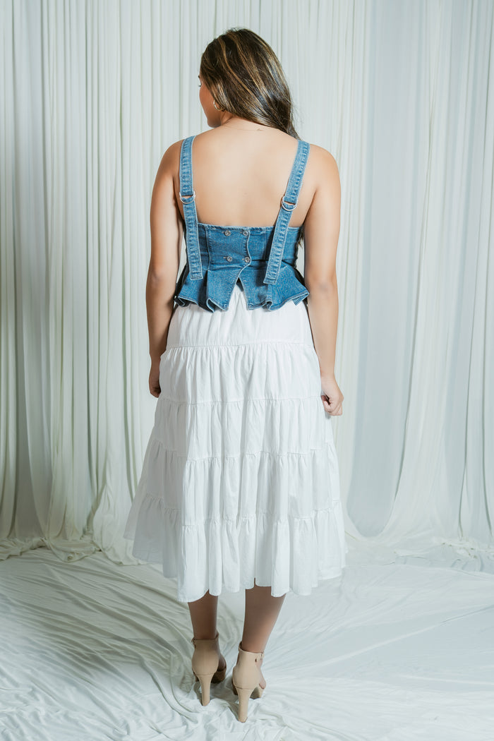 White Willow Tiered Skirt