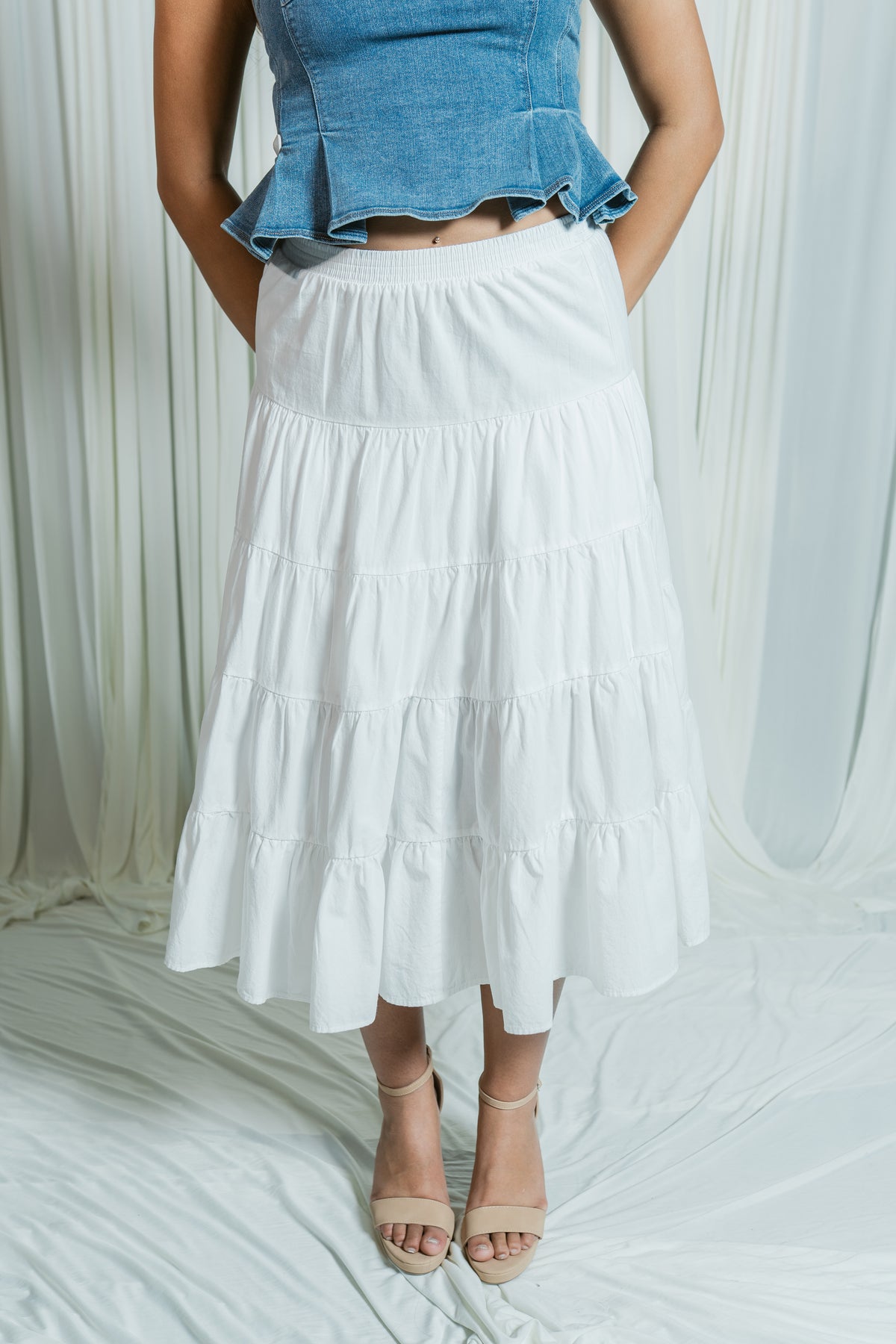 White Willow Tiered Skirt