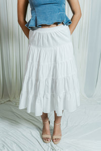 White Willow Tiered Skirt