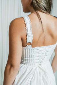 Darcy Stretch Poplin Corset Mini Dress