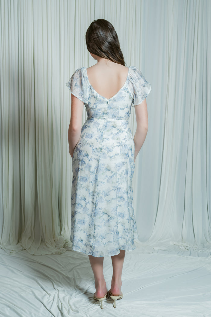 Camellune Floral Maxi Dress