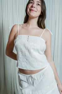 Pecan Trim Pearl Tank