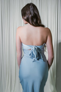 Andi's Strapless Tie Back Maxi Dress