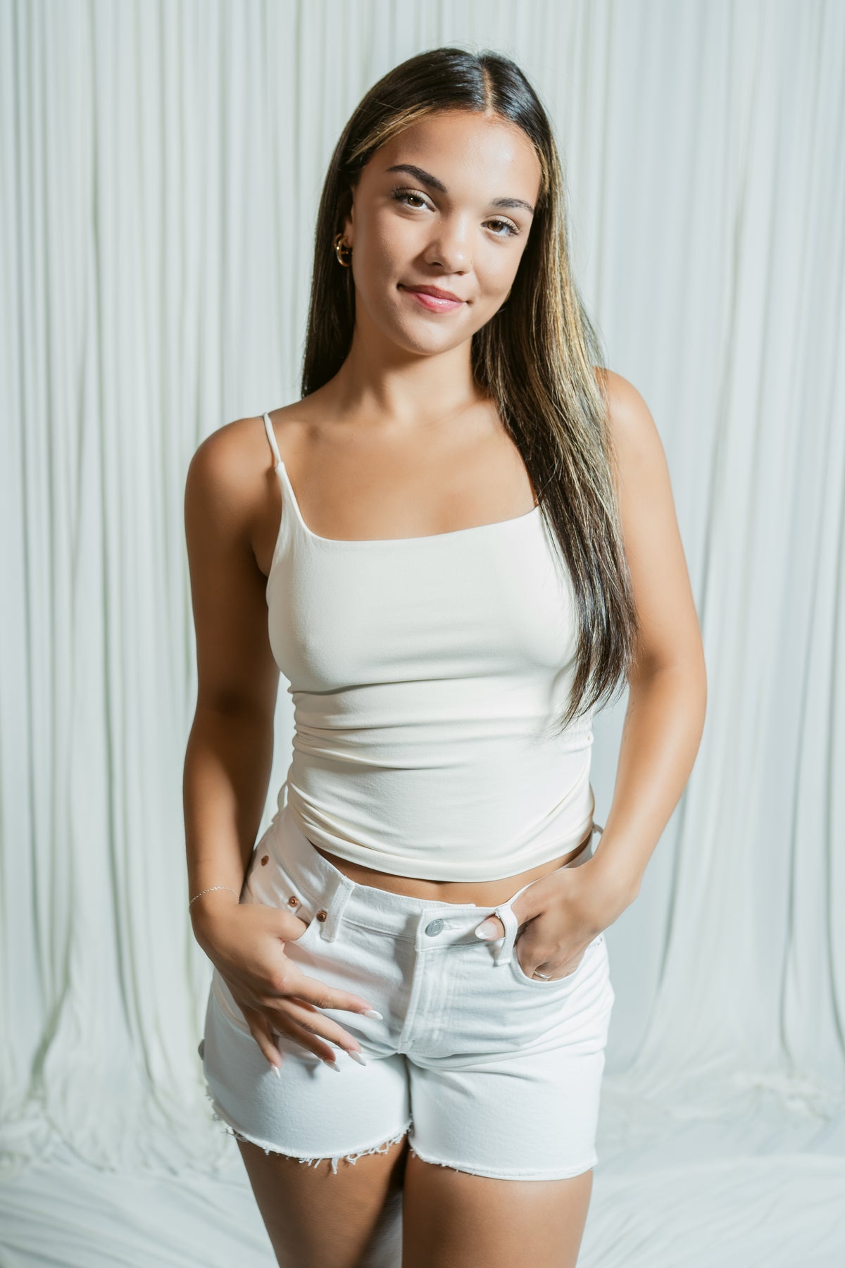 Niki's Clean Line Square Neck Cami