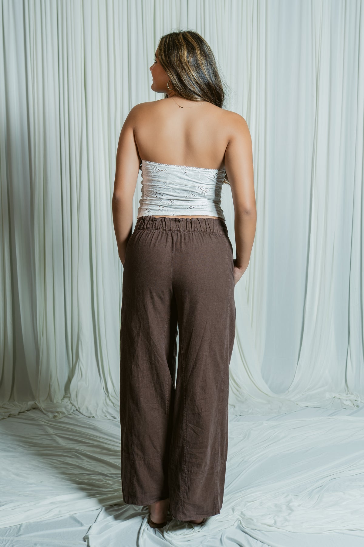 Days End Wide Leg Linen Pull On