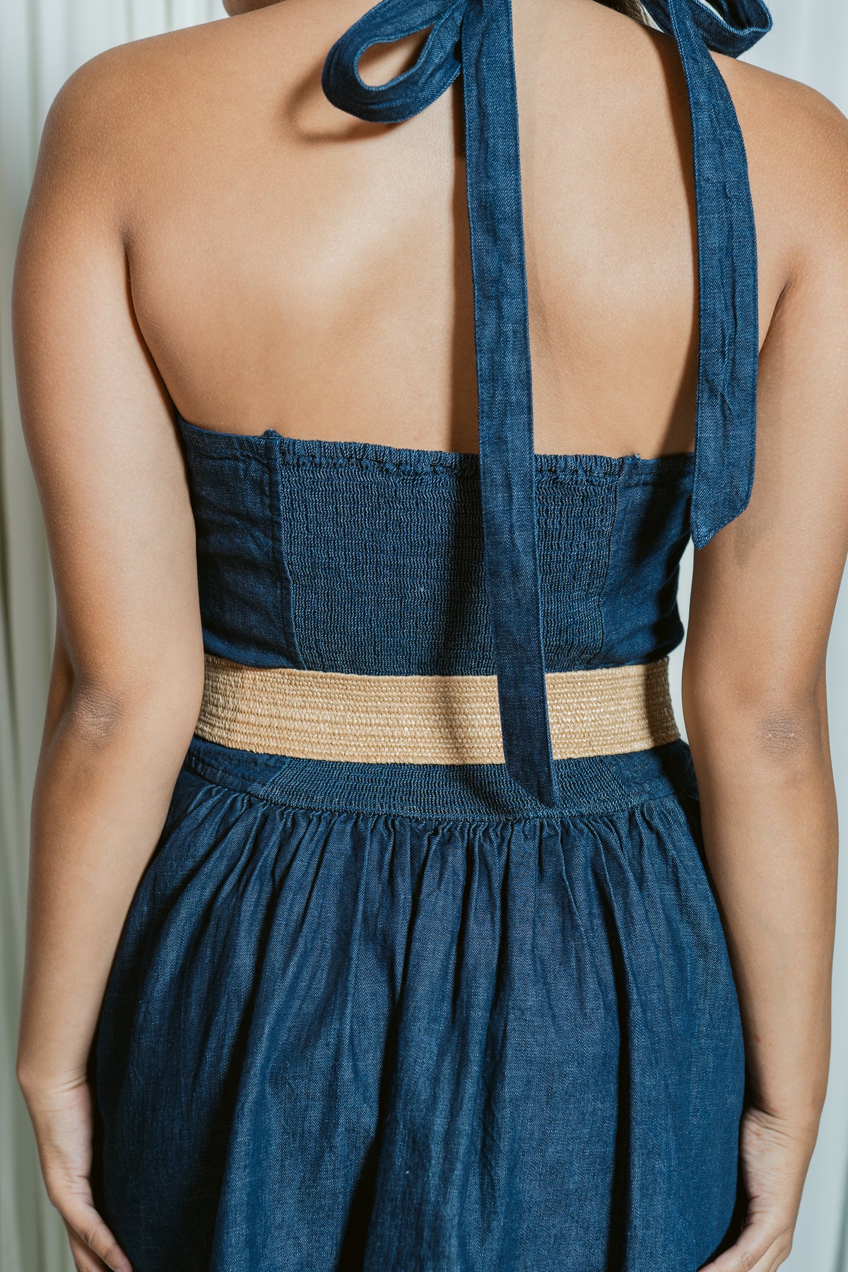Elastic Square Buckle Woven Belt