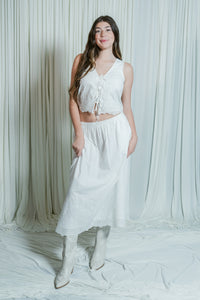 Elodie Embrodied Maxi Skirt