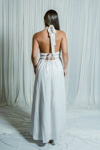 Sweet Serenity Halter Tie Maxi Dress