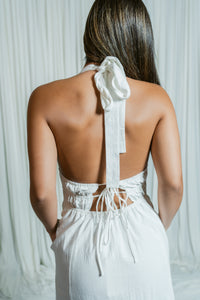 Sweet Serenity Halter Tie Maxi Dress