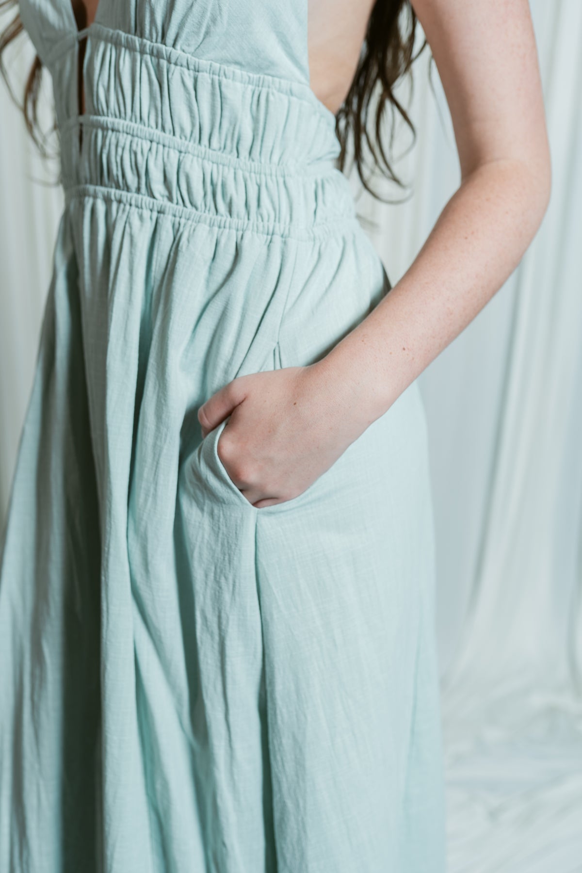 Sweet Serenity Halter Tie Maxi Dress