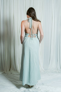 Sweet Serenity Halter Tie Maxi Dress