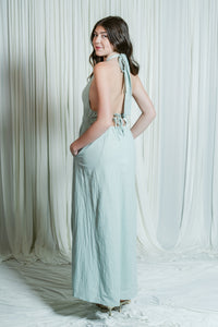 Sweet Serenity Halter Tie Maxi Dress