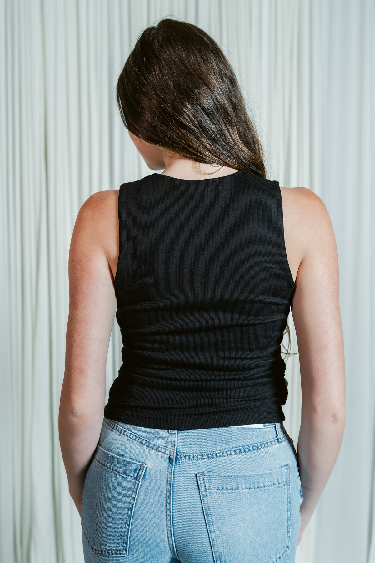 Maribel Sqaure Neck Ultra Ribbed Tank