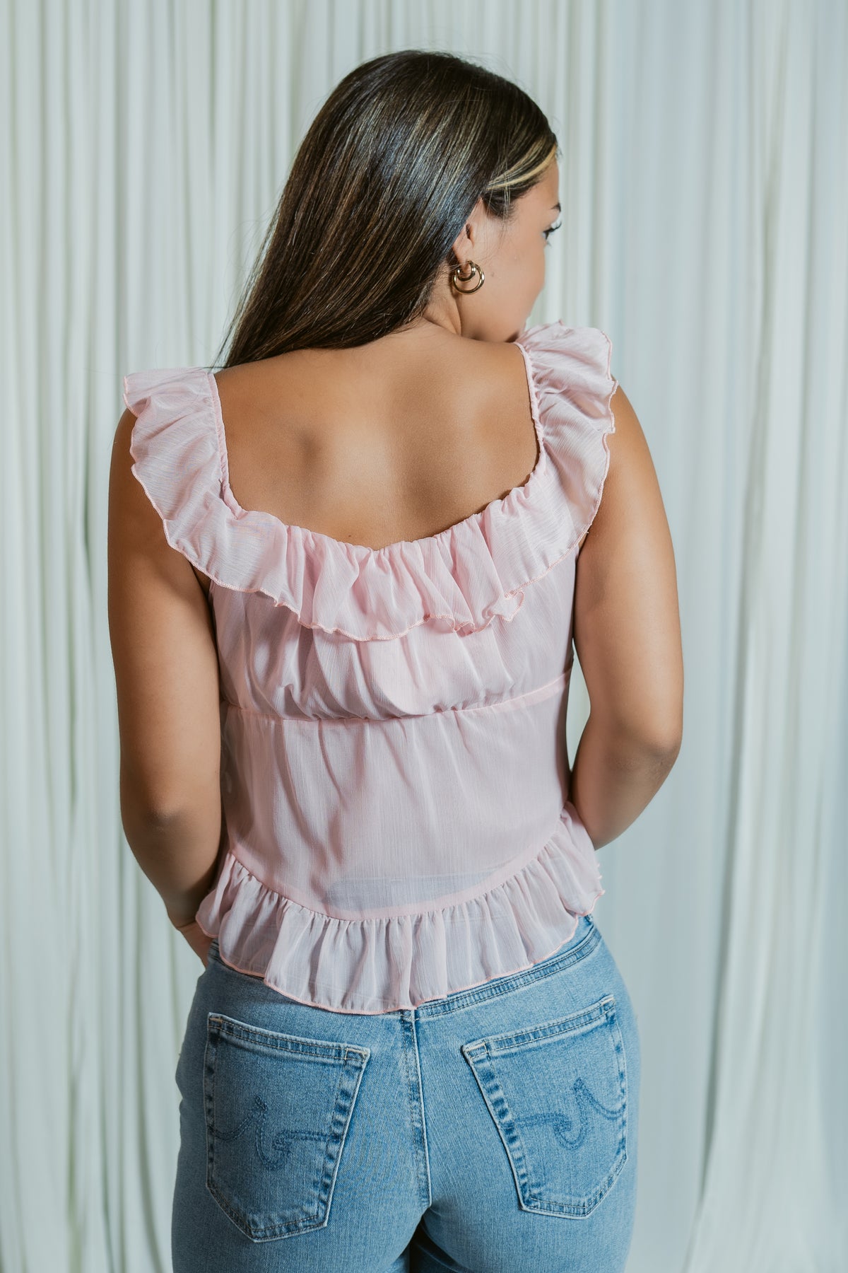 Sweet Breeze Ruffle Blouse