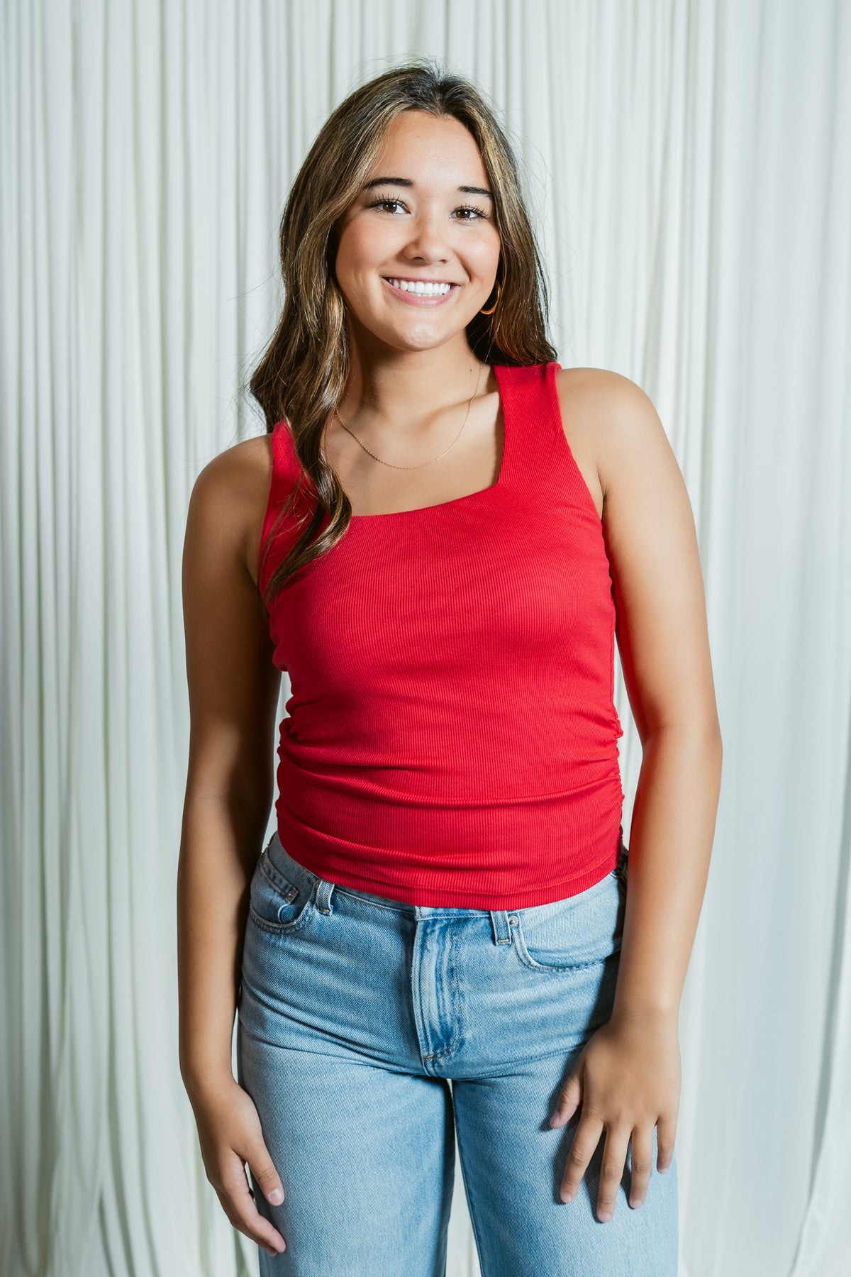 Maribel Sqaure Neck Ultra Ribbed Tank