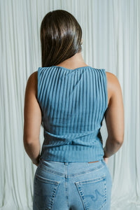 Tilly Sleeveless Button Front Vest