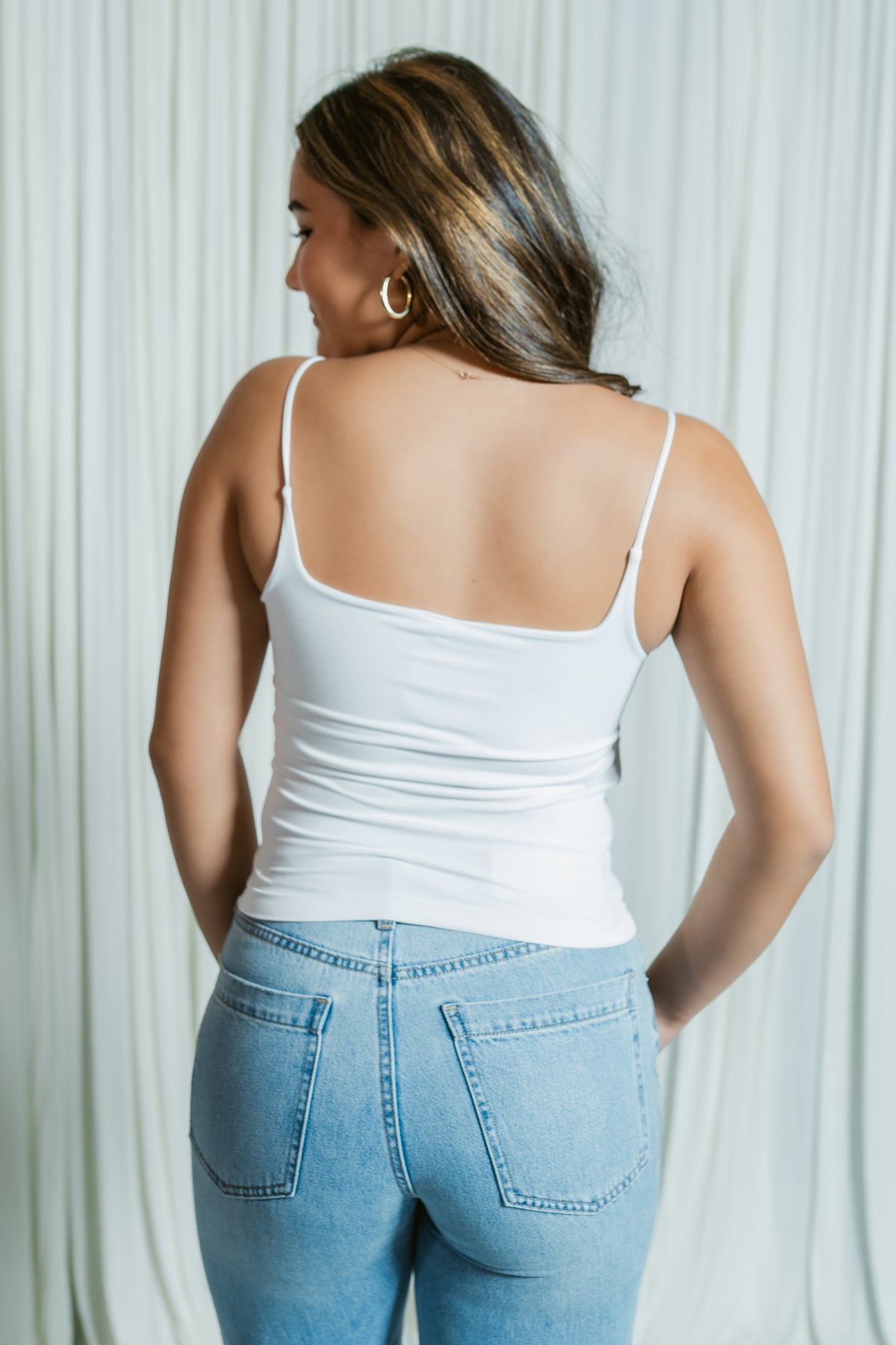 Niki's Clean Line Square Neck Cami