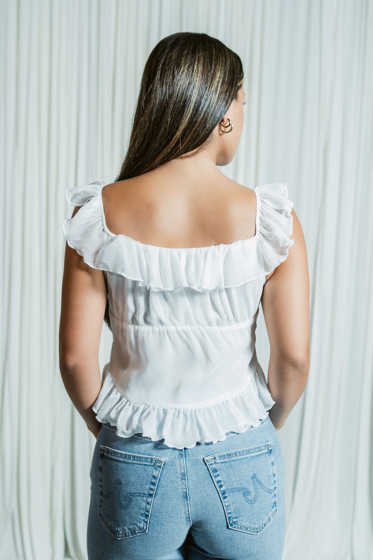 Sweet Breeze Ruffle Blouse