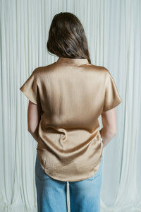 Celeste Crinkle Drop Shoulder Blouse