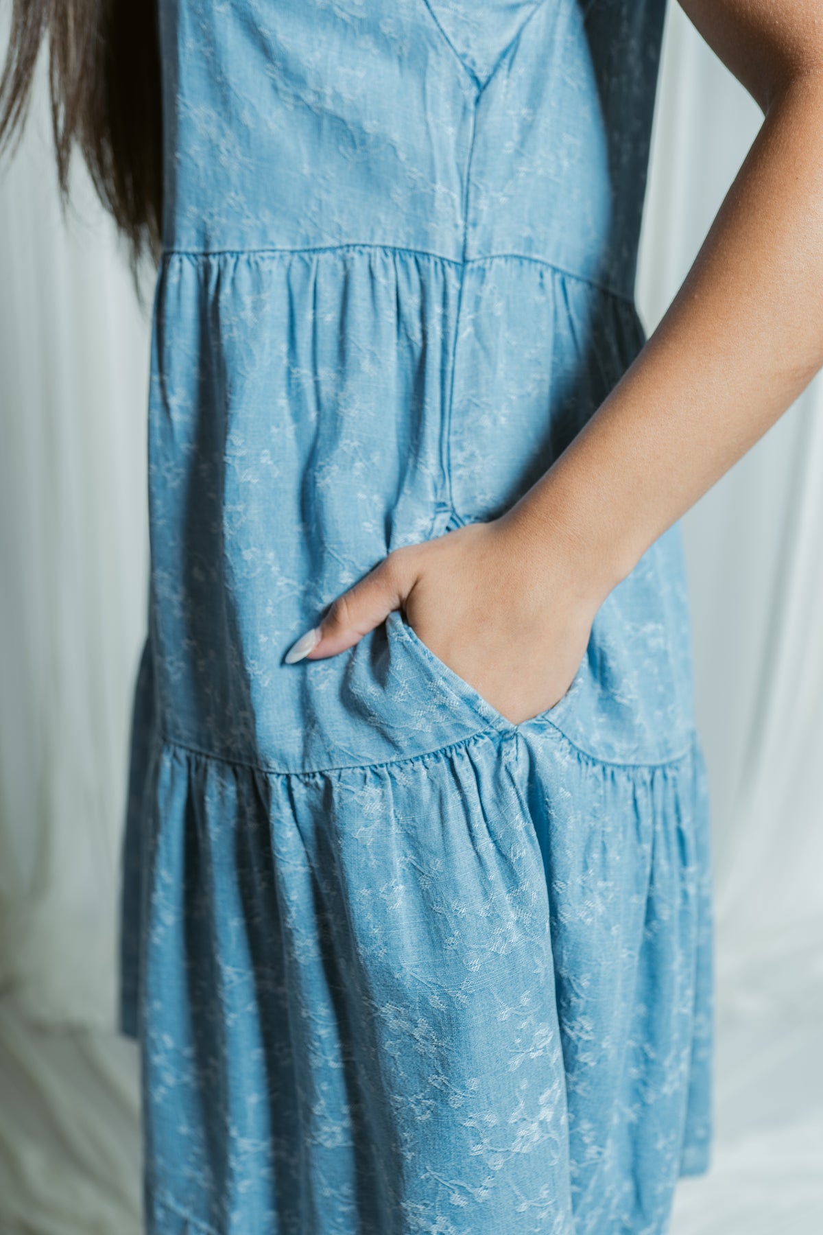 Tiered Flutter Sleeve Printed Dress