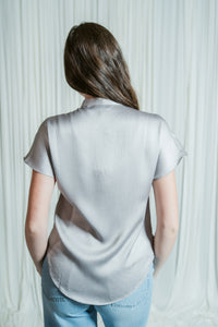 Celeste Crinkle Drop Shoulder Blouse