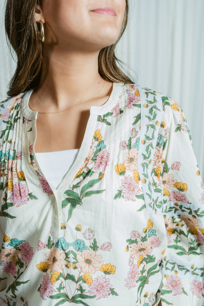 Valley Bloom Long Sleeve Blouse