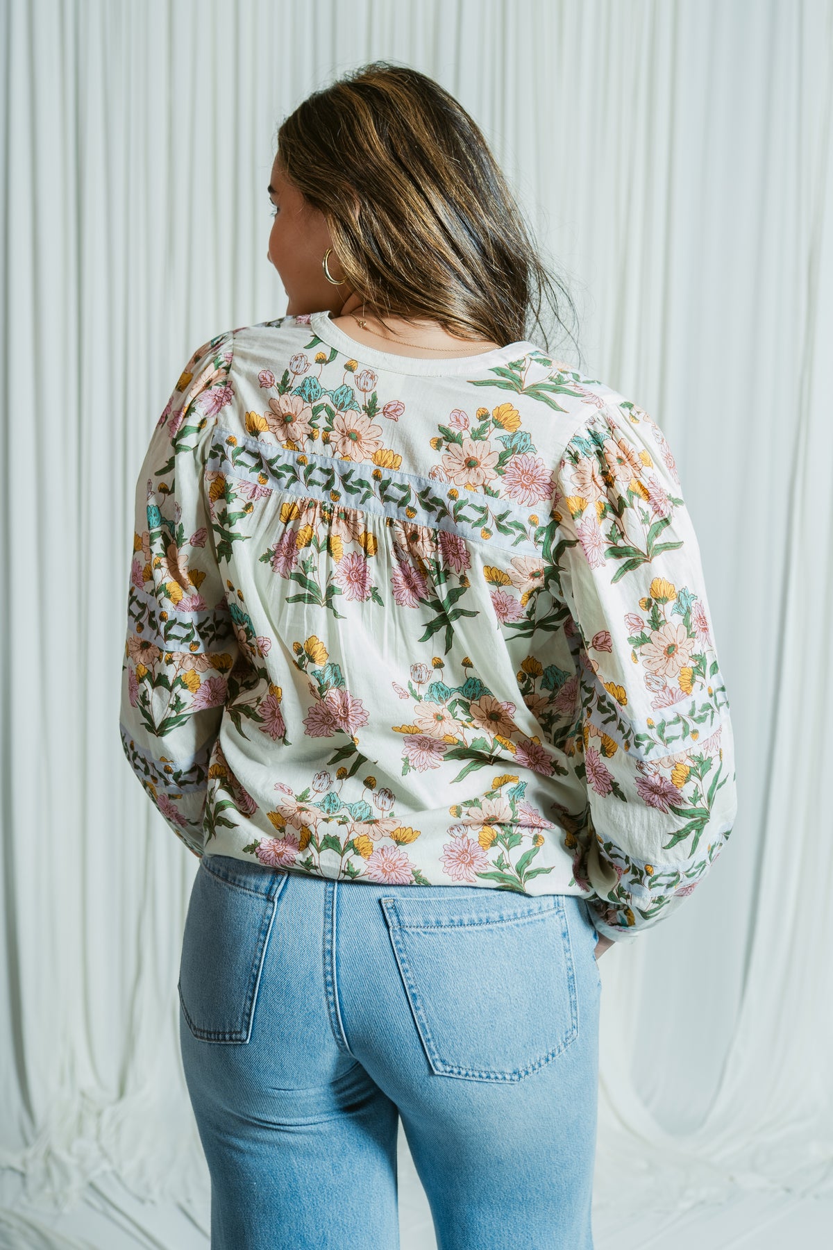 Valley Bloom Long Sleeve Blouse