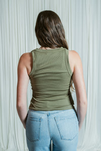Gina Binding Crop Tank Top