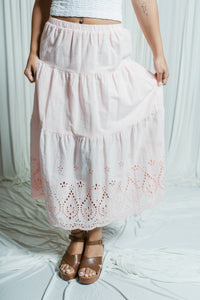Sway & Spirit Eyelet Midi Skirt