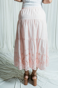 Sway & Spirit Eyelet Midi Skirt
