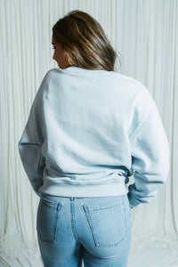The Favorite Bridesmaid Oversized Crewneck W/ Heart Sleeve