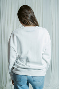 The Favorite Bride Oversized Crewneck W/ Heart Sleeve