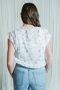 Rosette Lace Trim Top