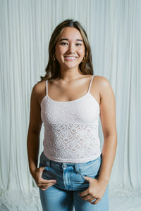 Bloom Floral Textured Lace Cami