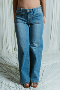 Mini Patch Pocket Wide Leg