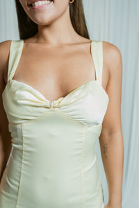 Feel Good Tie Back Silk Mini Dress