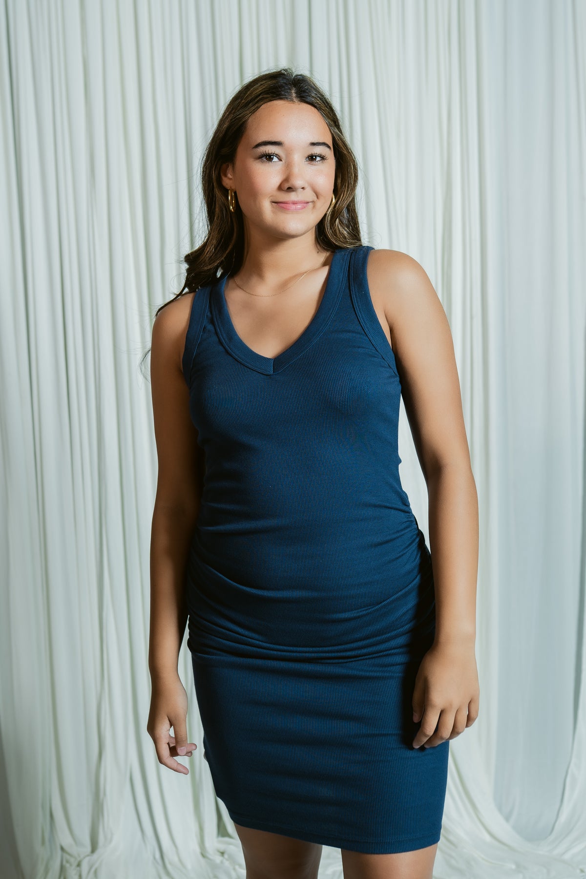 Esme Above the Knee Midi Dress