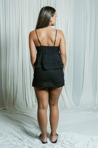 Paris Polka Dot and Ruffle Tank