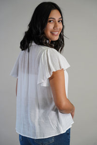 Ruffle Collar Blouse