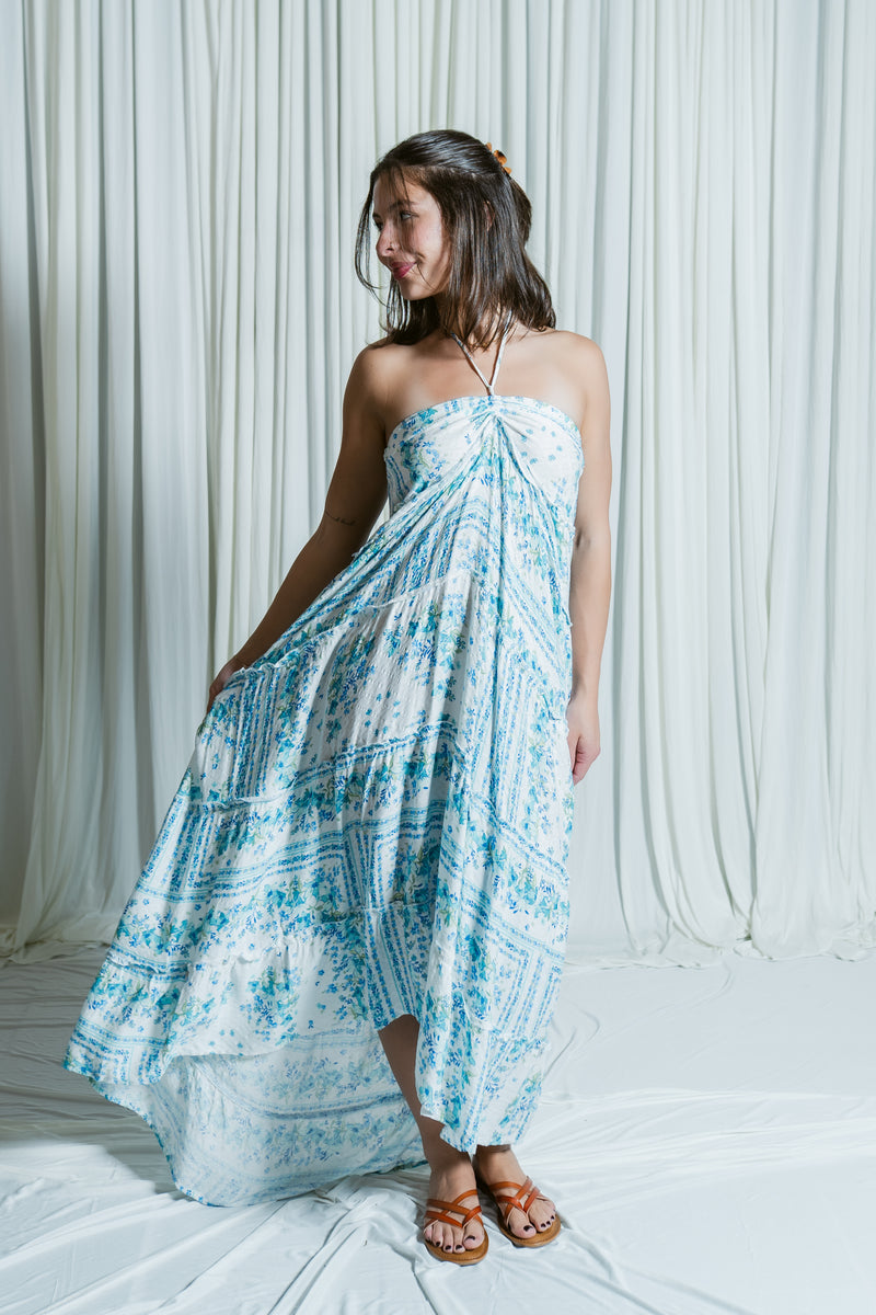 melody maxi dress Mermaid Tiered Ruffle High Low Mint/Natural / Large فستان لون كموني date nights MIDI LINEN BLEND DRESS Size:2S-2M-2L