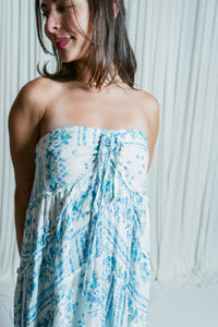 Mermaid Melody Tiered Ruffle High Low Maxi Dress
