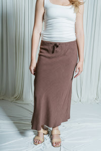 Easy Living Linen Midi Skirt