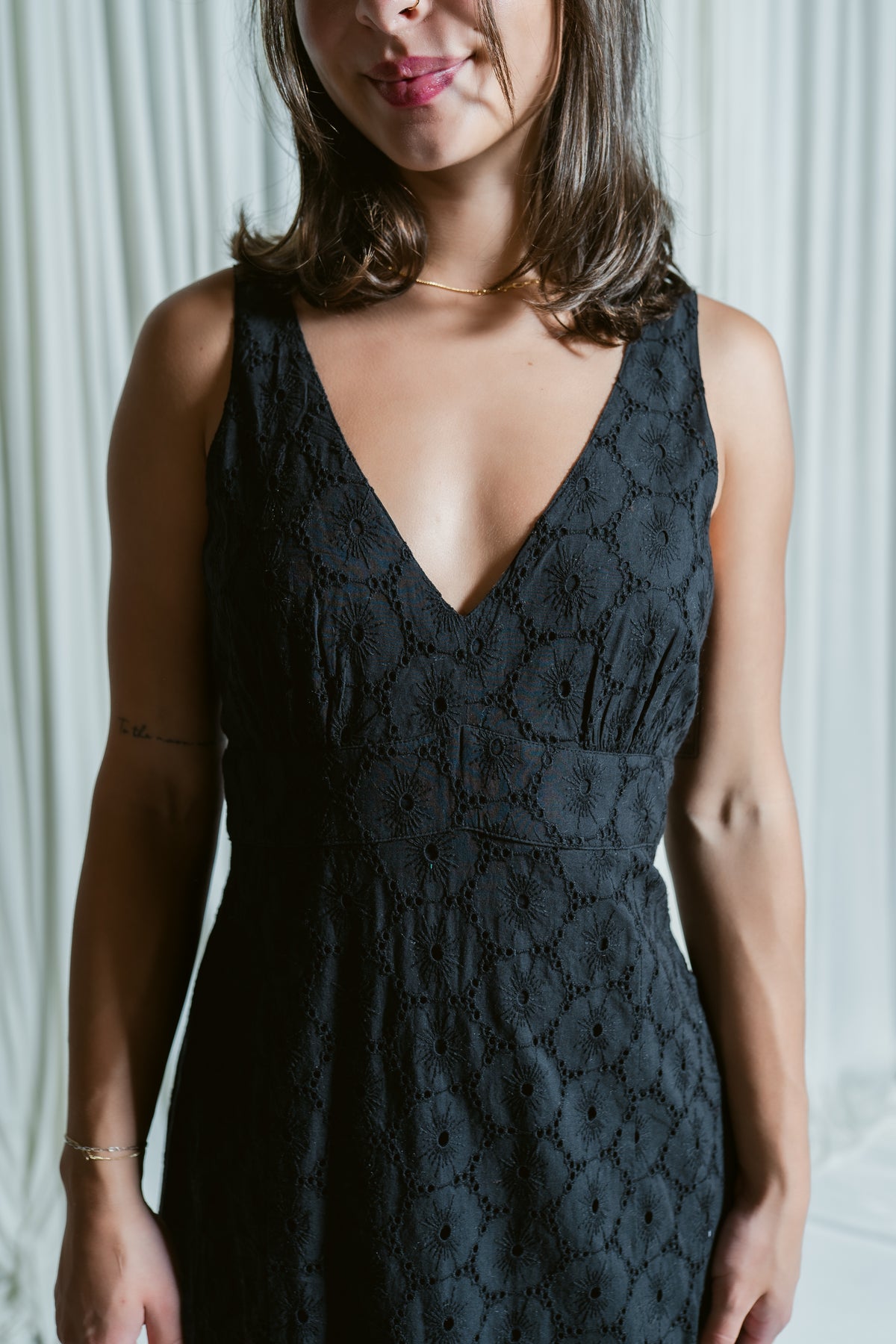 Marielle's Summer Date Night Eyelet Dress