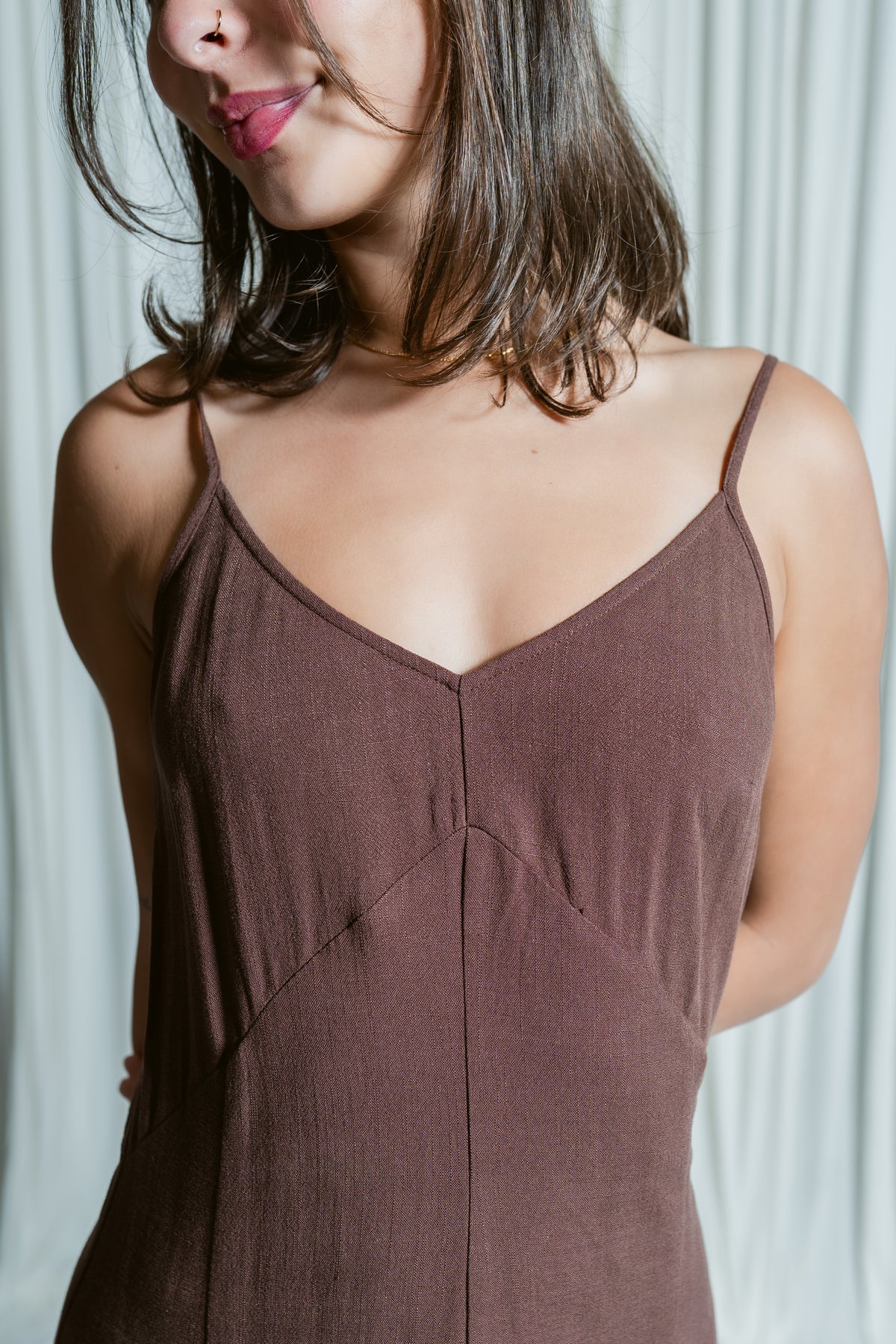 Virginia's Morning Market Linen Dress