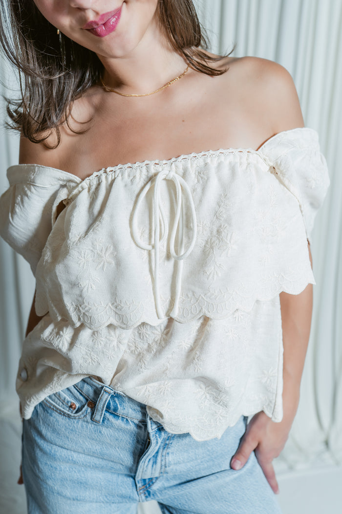 Honey Meadow Ruffle Tiered Top