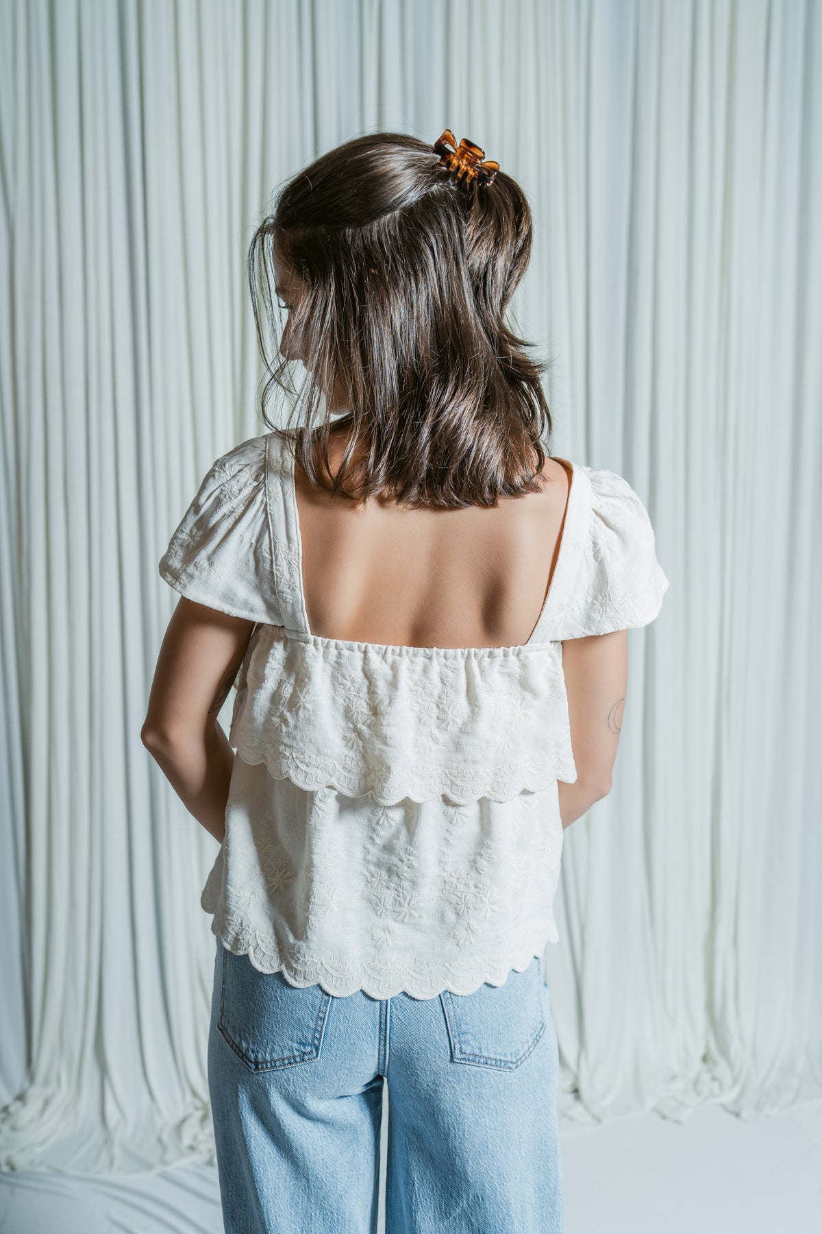 Honey Meadow Ruffle Tiered Top