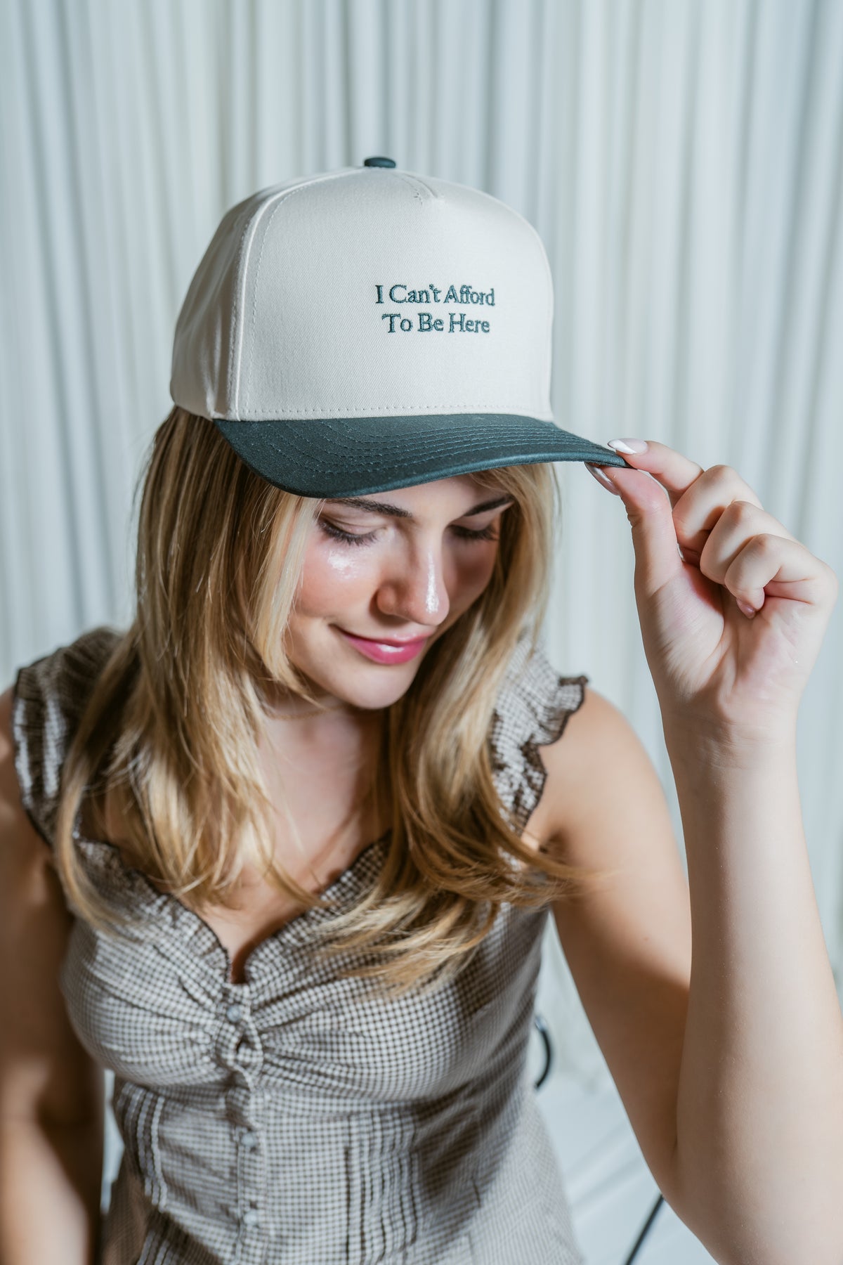 I Can't Afford To Be Here Trucker Hat